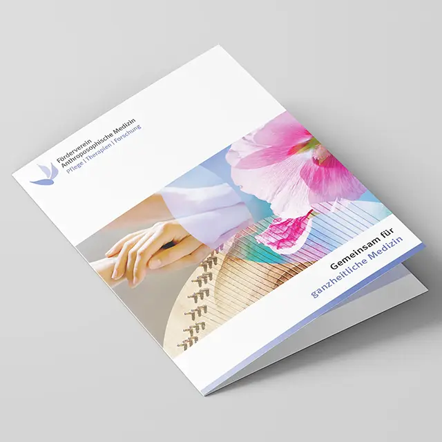 Flyer für den Kunden Förderverein Anthroposophische Medizin – Printmedien erstellen lassen Flyer für den Kunden Förderverein Anthroposophische Medizin – Printmedien erstellen lassen
